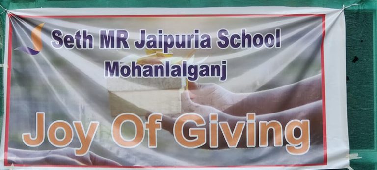 Joy of Giving, Sharing happiness with the under privileged